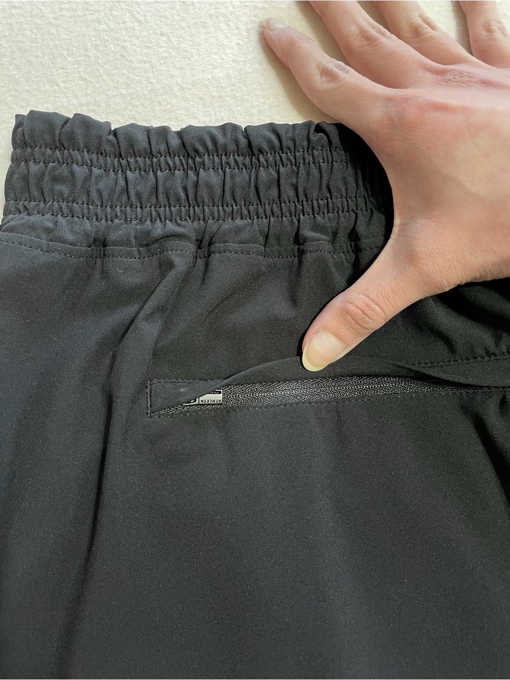 Athleta Brooklyn Wide Leg Crop Pants Black Elastic Waist Travel Athleisure - Picture 13 of 15